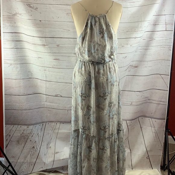MADISON MARCUS SILK Floral Print Maxi Dress - Picture 3 of 10